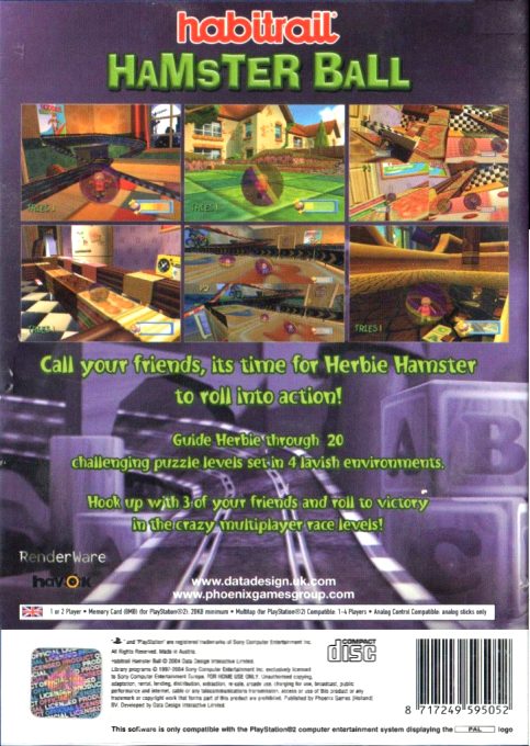 Habitrail Hamster Ballz dos