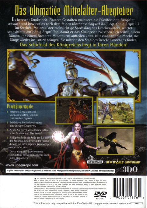 Heroes of Might and Magic : Quest for the DragonBone Staff - Dos