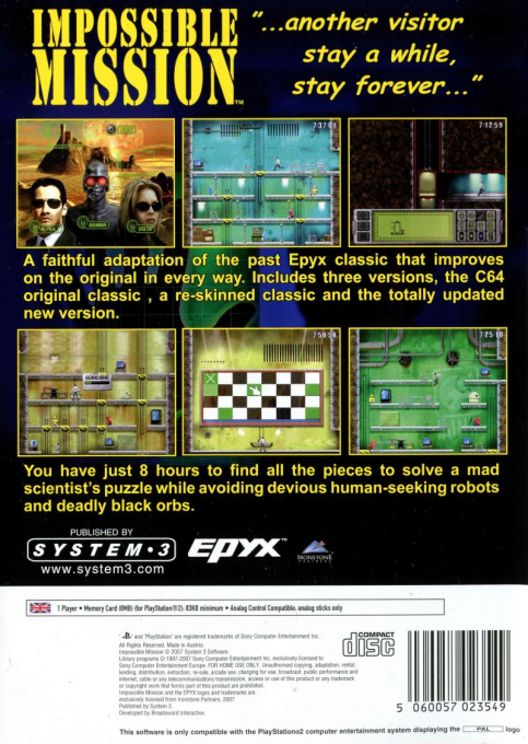 Impossible Mission - Dos