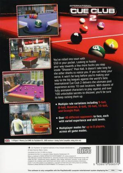 International Cue Club 2 dos