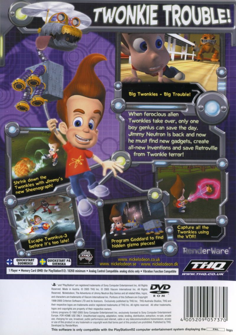 Jimmy Neutron Boy Genius : Attack of the Twonkies dos
