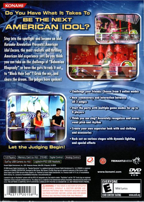 Karaoke Revolution Presents : American Idol dos