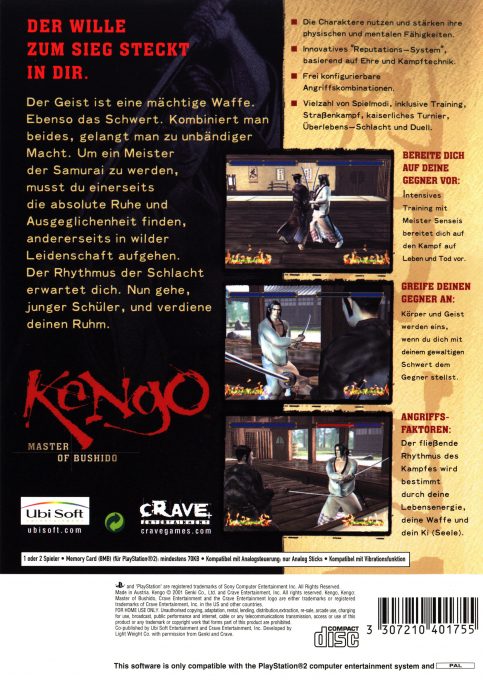 Kengo : Master of Bushido dos