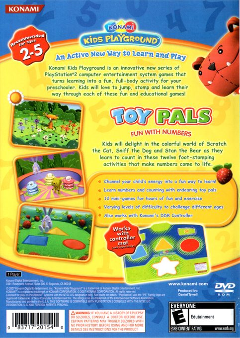 Konami Kids Playground : Toy Pals Fun with Numbers dos