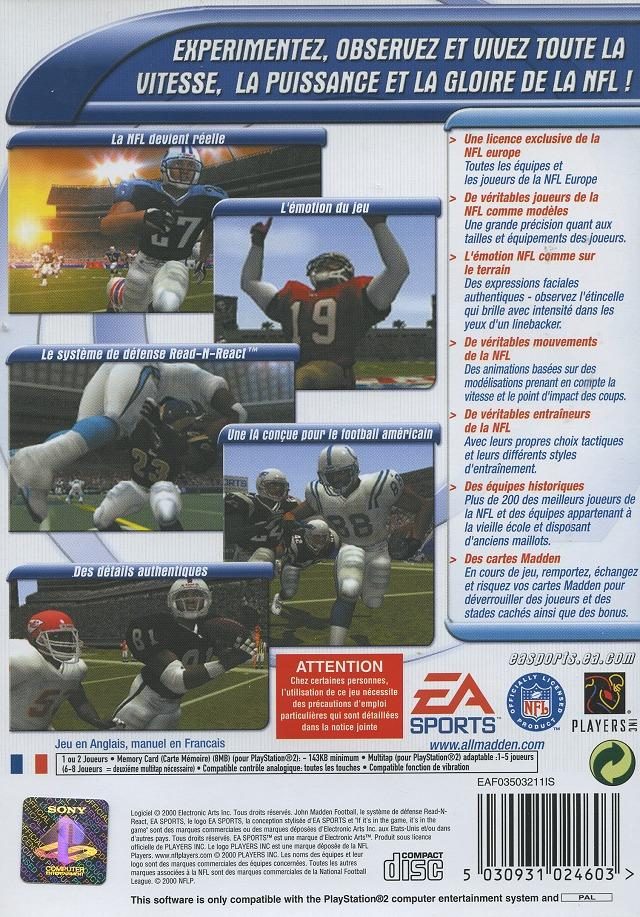 Jaquette arrière