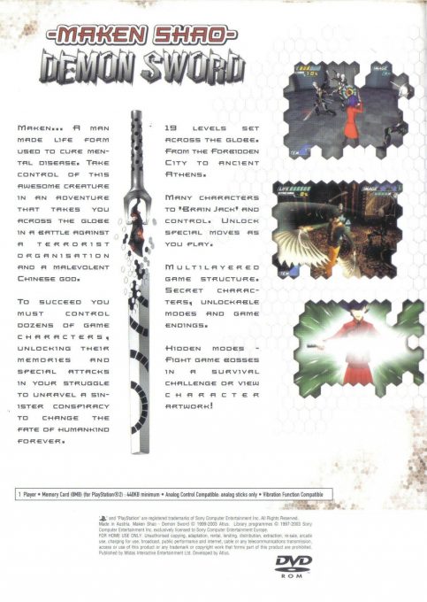 Maken Shao - Demon Sword dos