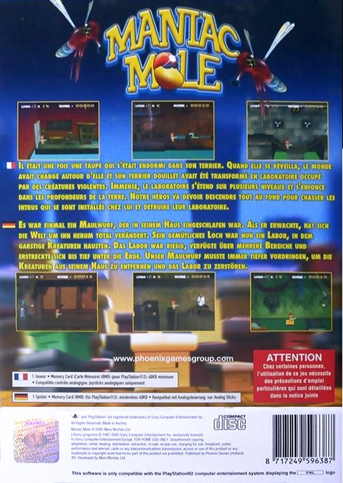 Maniac Mole dos