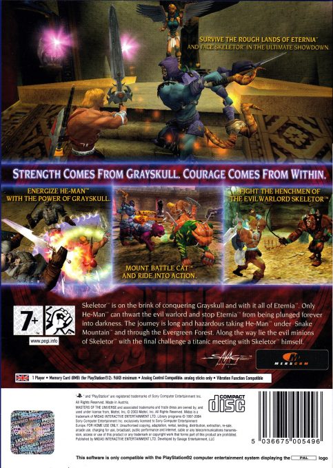 Masters Of The Universe - He-man - Defender Of Grayskull dos