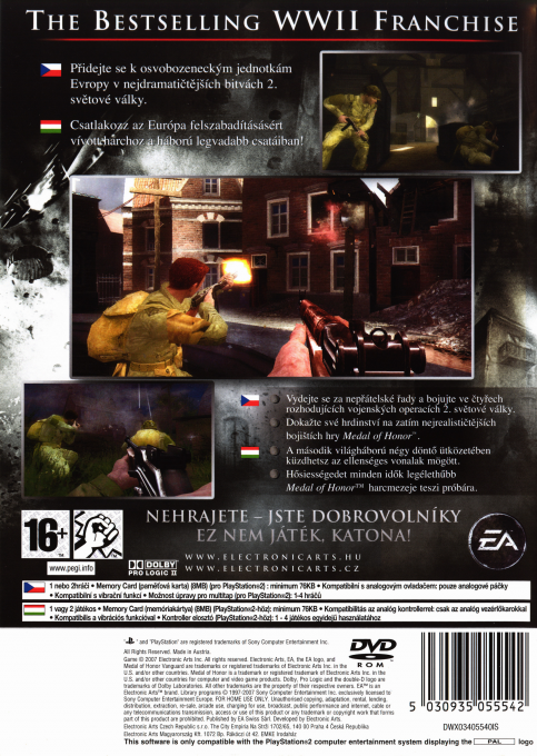 Medal Of Honor : Avant-Garde - Dos