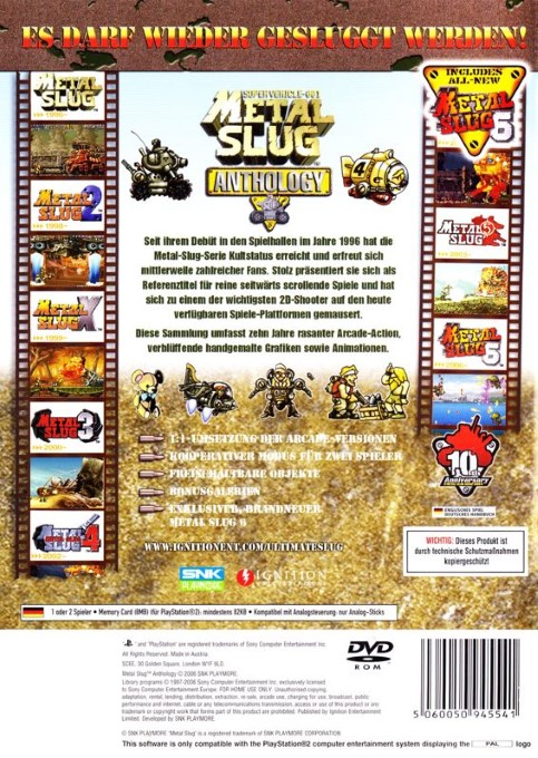 Metal Slug Anthology - Dos