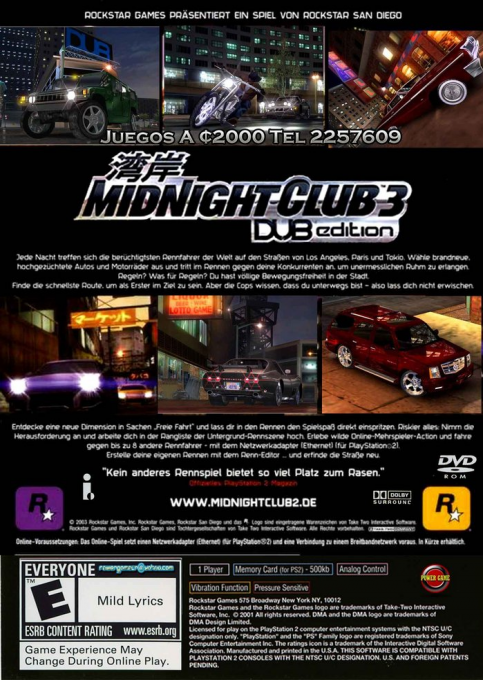 Midnight Club 3 : DUB Edition - Dos