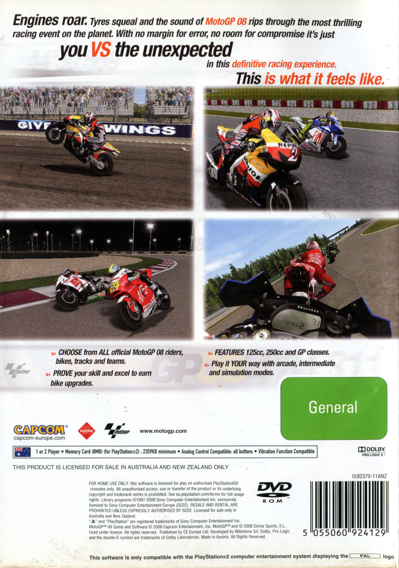 MotoGP 08 - Dos