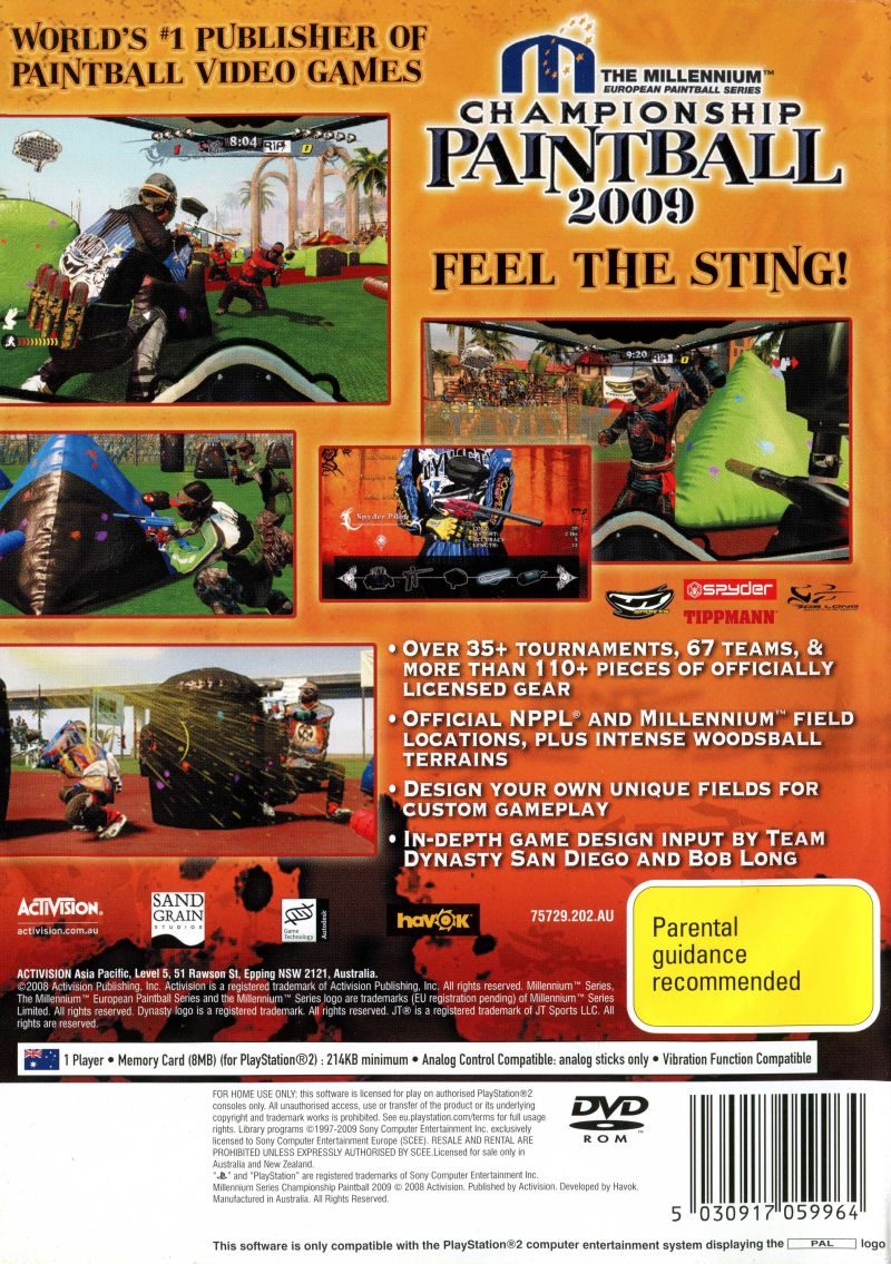 National Professional Paintball League : Championship Paintball 2009 dos