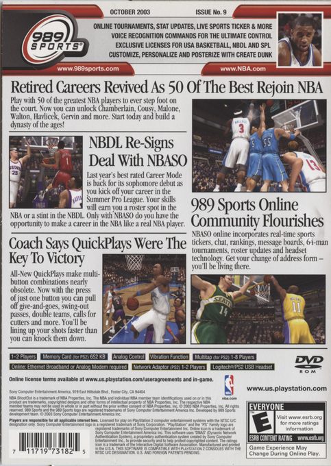 NBA ShootOut 2004 dos