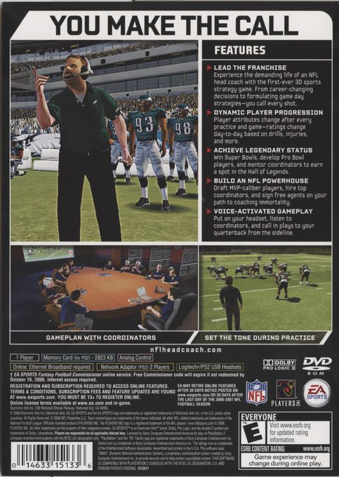 NFL Head Coach dos