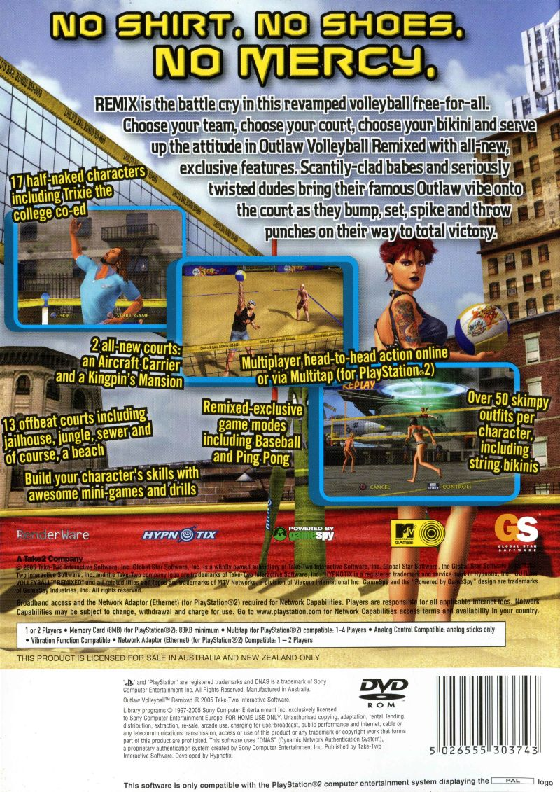 Outlaw Volleyball Remixed - Dos