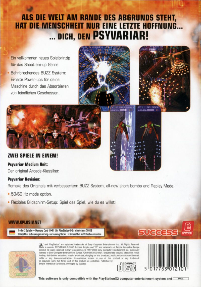 Psyvariar 2 - Ultimate Final dos