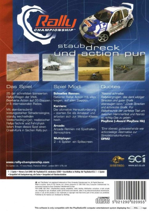 Rally Championship - Dos