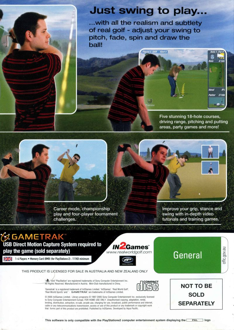 Real World Golf - Dos