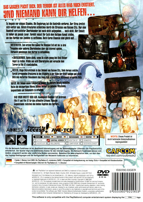 Resident Evil : Outbreak, File #2 - Dos