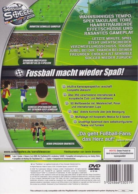 Sensible Soccer 2006 - Dos