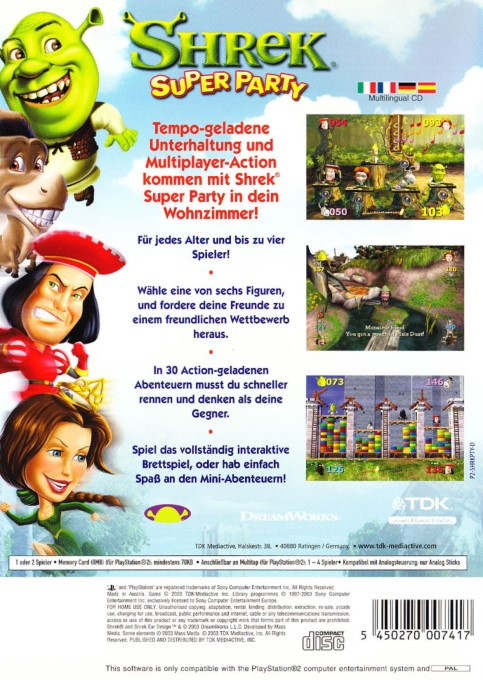 Shrek : Super Party - Dos