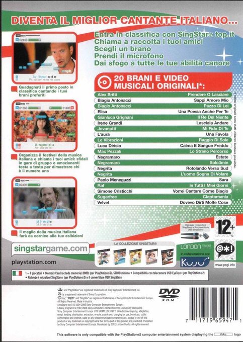 Singstar Top.it dos