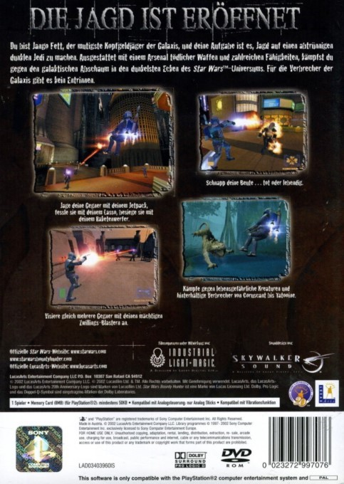 Star Wars : Bounty Hunter - Dos