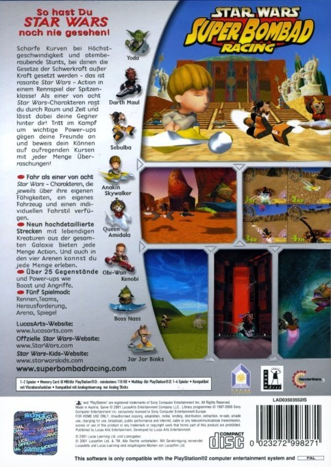 Star Wars : Super Bombad Racing - Dos