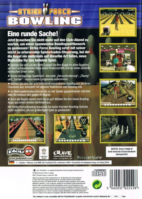 Strike Force Bowling - Dos