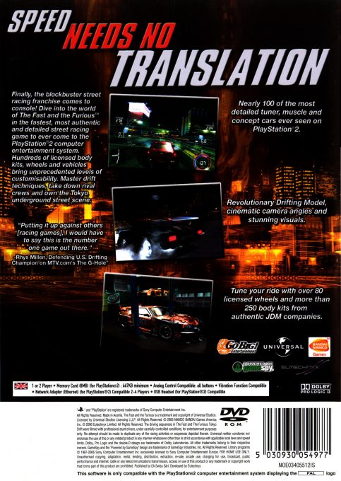 The Fast and the Furious dos