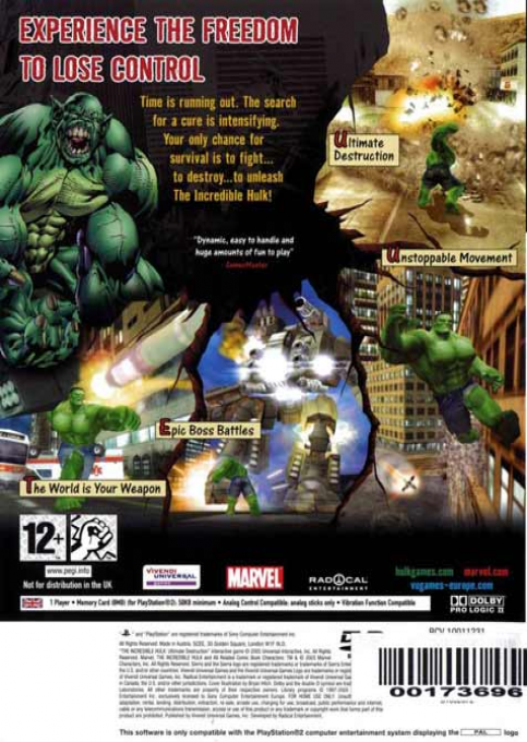 The Incredible Hulk : Ultimate Destruction - Dos