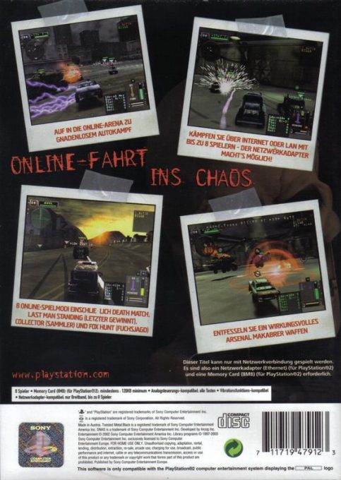 Twisted Metal : Black Online dos