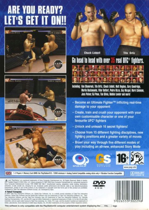 UFC : Sudden Impact dos
