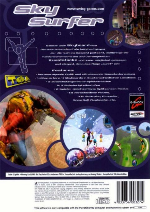 Ultimate Sky Surfer dos