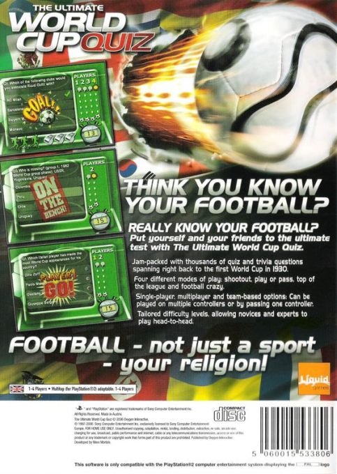 Ultimate World Cup Quiz, The - Dos
