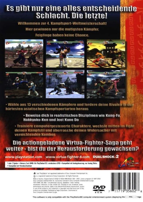 Virtua Fighter 4 - Dos