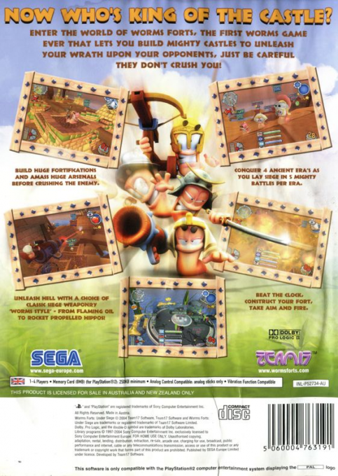 Worms Forts : Etat De Siege - Dos