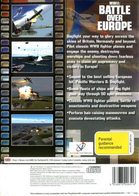 Wwii - Battle Over Europe dos