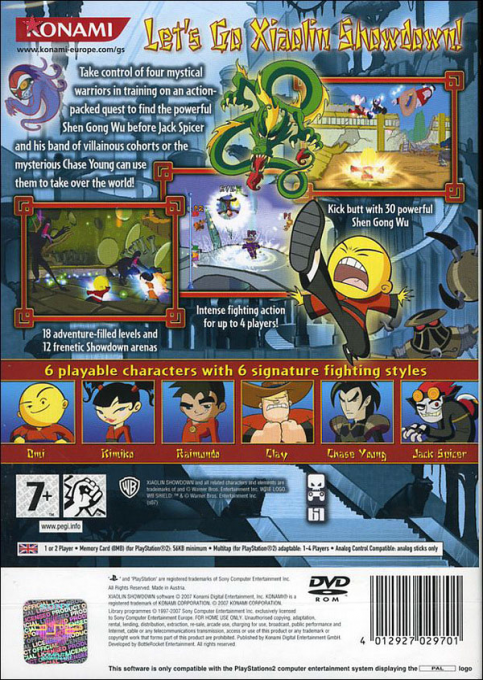 Xiaolin Showdown - Dos