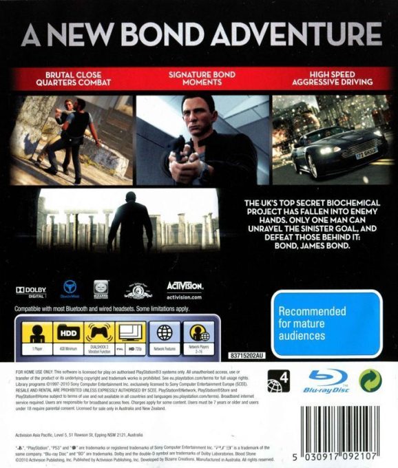 007 : Blood Stone - Dos