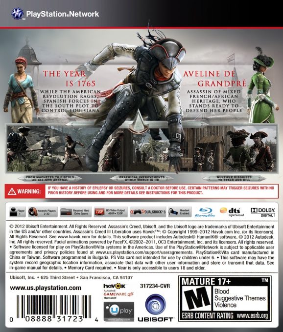 Assassin's Creed : Liberation HD - Dos