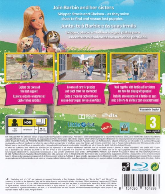Barbie et ses sœurs: La grande aventure des chiots dos