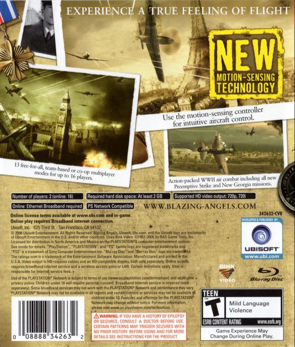Blazing Angels : Squadrons of WWII - Dos