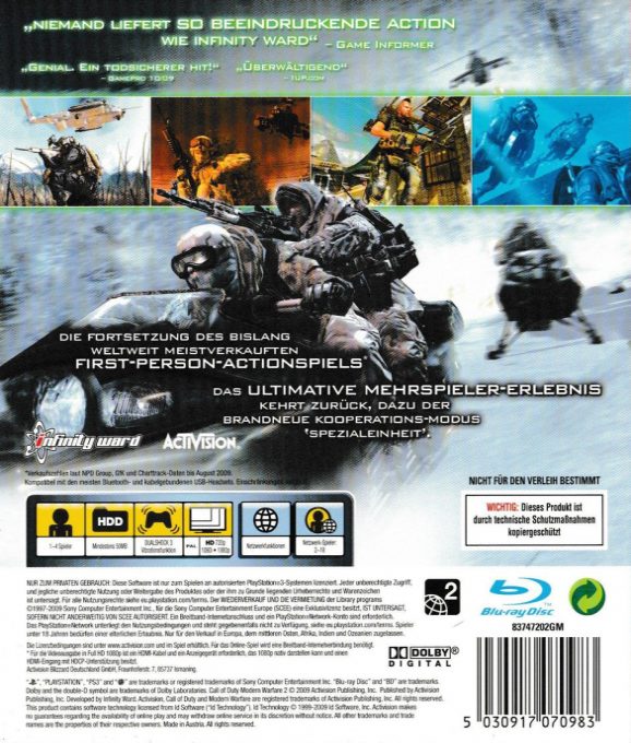 Call of Duty : Modern Warfare 2 - Dos