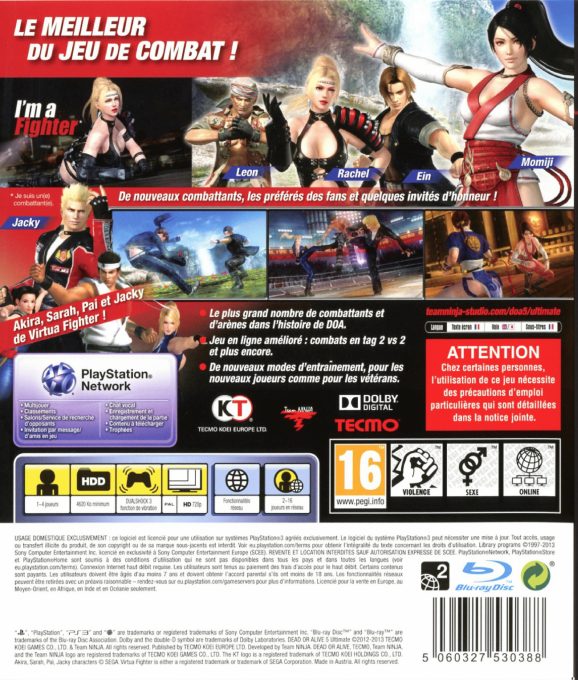 Dead Or Alive 5 Ultimate dos