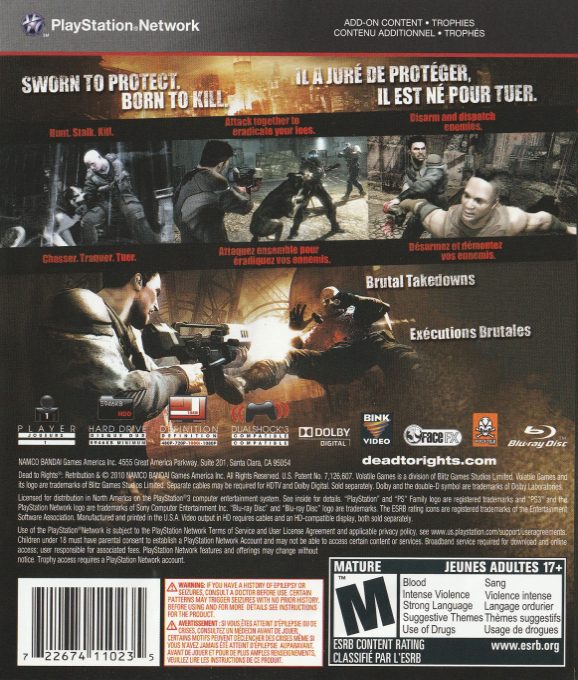 Dead to Rights : Retribution - Dos