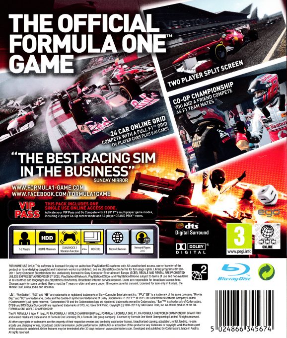 F1 2011 dos