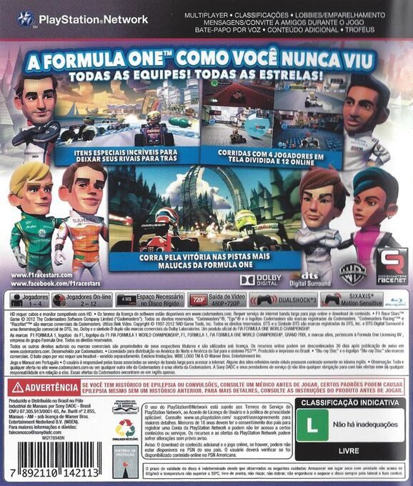 F1 Race Stars dos