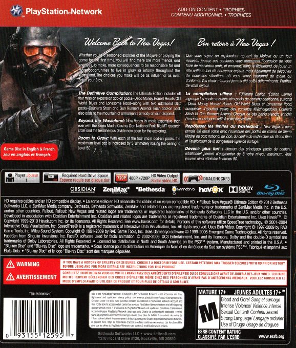 Fallout : New Vegas - Ultimate Edition dos